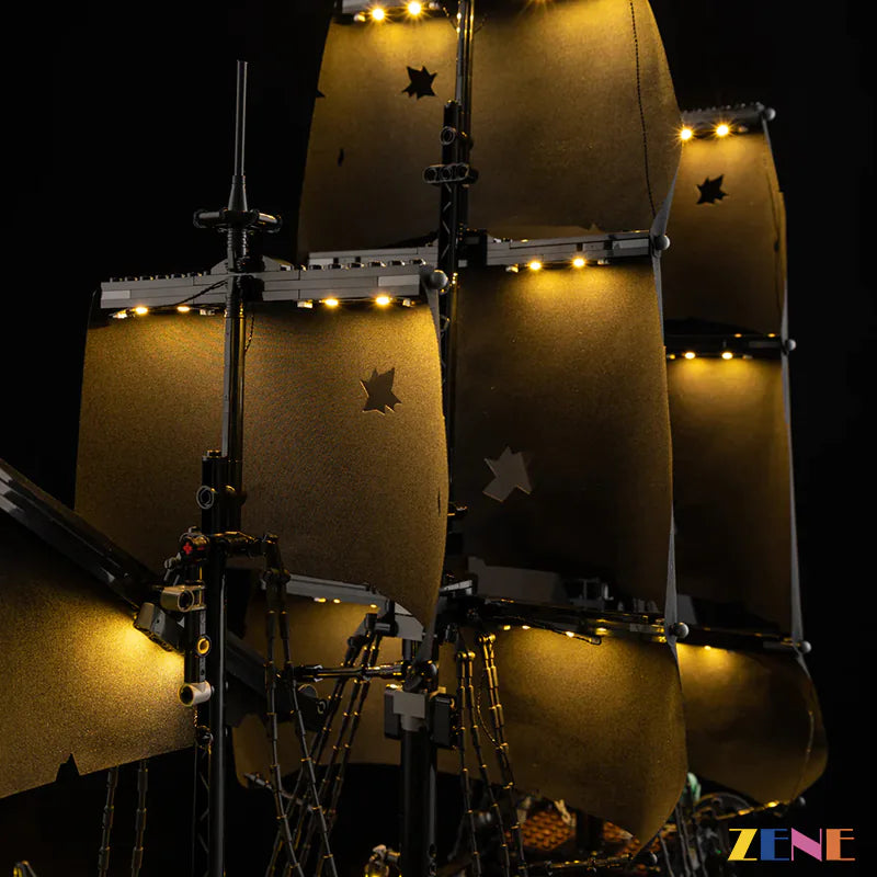 zene bricks LEGO Jack Sparrow's Pirate Black Pearl Ship Light Kit for #10365 (Ver.3)