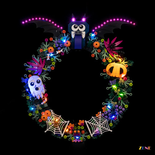 ZENE Bricks Light Kit for LEGO Halloween Wreath #40825 (Ver. 2)