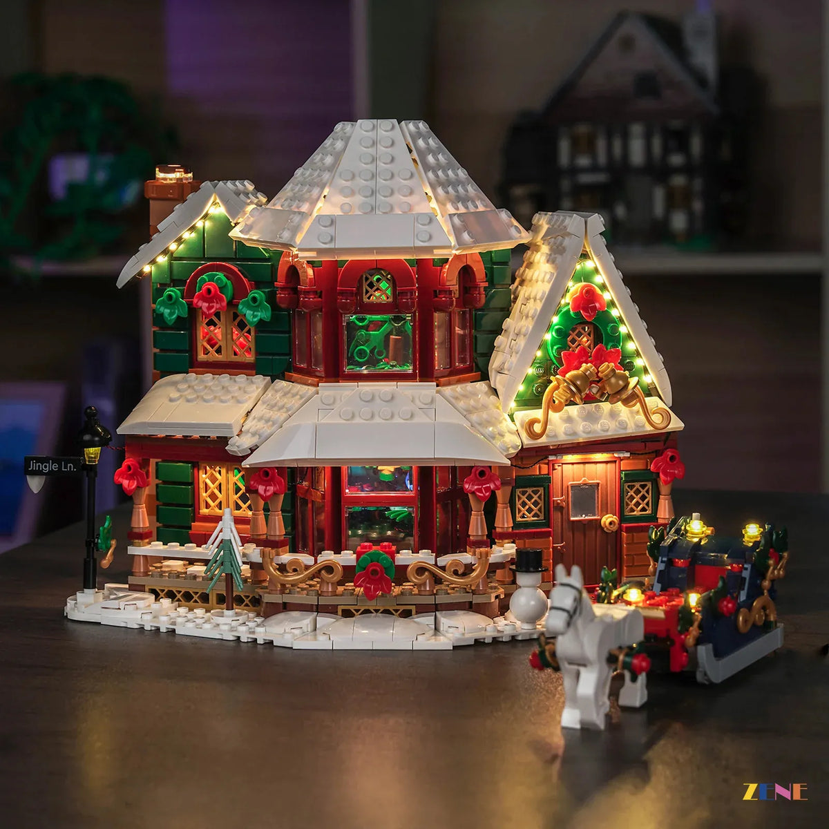ZENE Bricks Light Kit for LEGO Icons Holiday House #11387