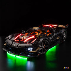 ZENE Bricks Light Kit for LEGO Koenigsegg Sadair's Spear Megacar #42232 (multicolor Ver.)
