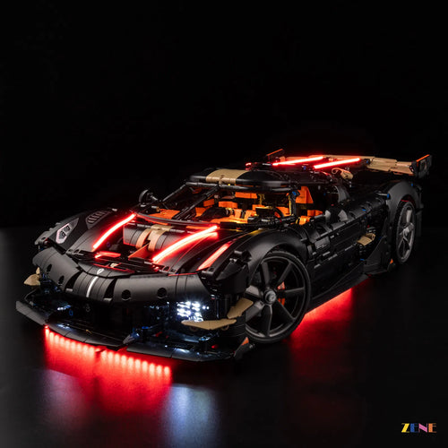 ZENE Bricks Light Kit for LEGO Koenigsegg Sadair's Spear Megacar #42232 (multicolor Ver.)