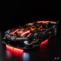 ZENE Bricks Light Kit for LEGO Koenigsegg Sadair's Spear Megacar #42232 (multicolor Ver.)