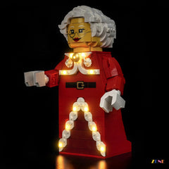 ZENE Bricks Light Kit for LEGO Minifigures Up-Scaled Mrs. Claus Minifigure #40875