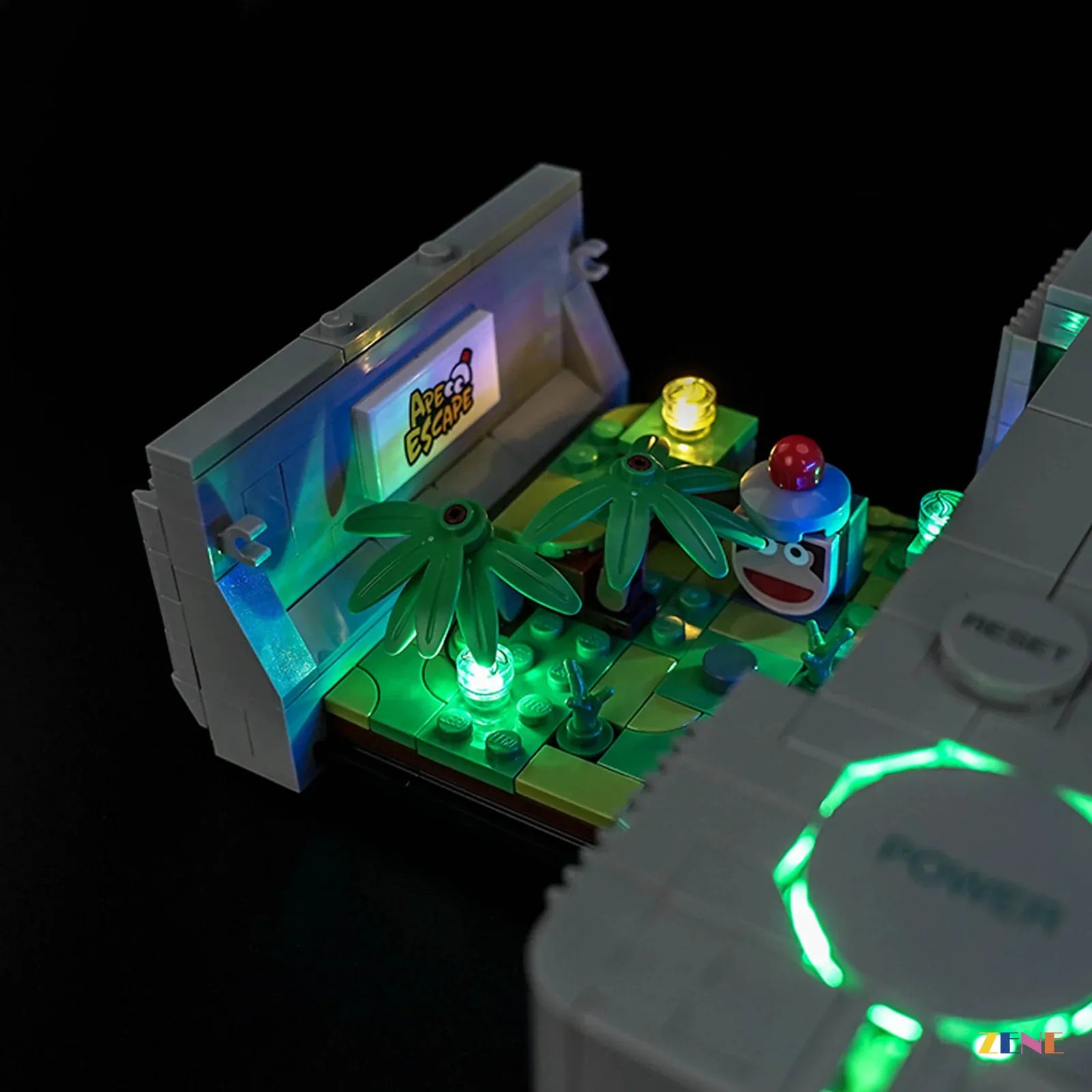 Vibrant Gaming Console Lighting For PlayStation AFOL Displays - ZENE Bricks Light Kit For LEGO® PlayStation™ #72306