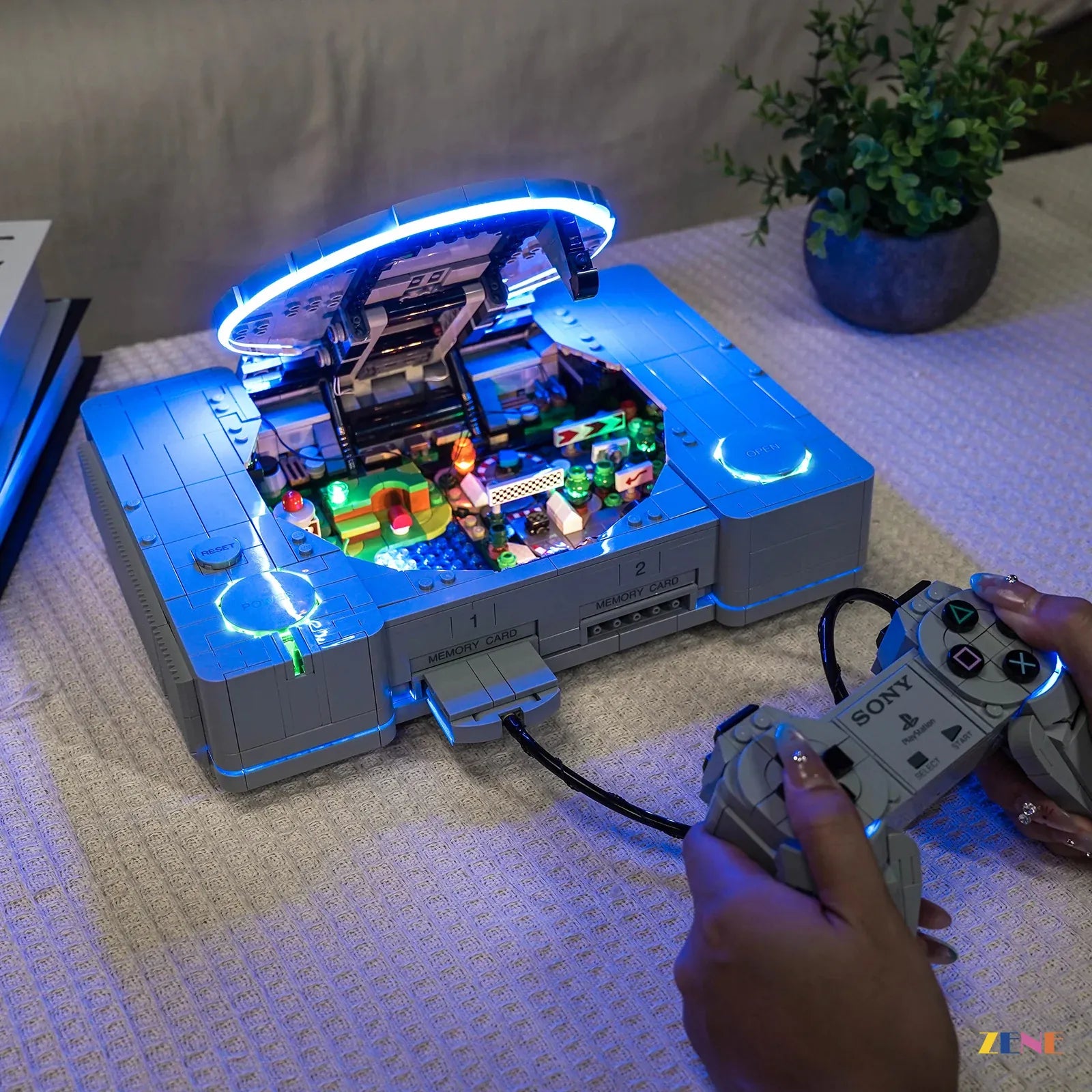 Vibrant Gaming Console Lighting For PlayStation AFOL Displays - ZENE Bricks Light Kit For LEGO® PlayStation™ #72306