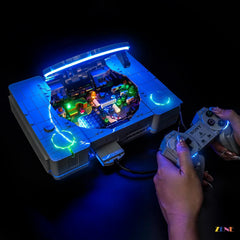 Vibrant Gaming Console Lighting For PlayStation AFOL Displays - ZENE Bricks Light Kit For LEGO® PlayStation™ #72306