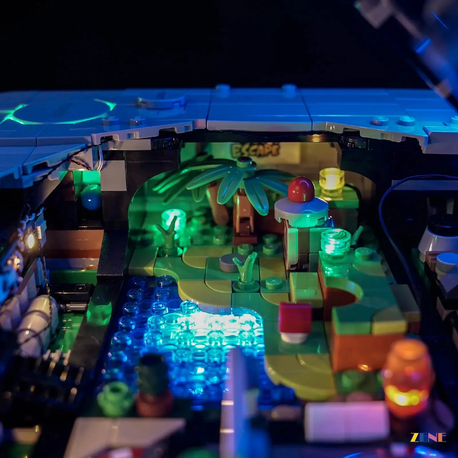 Vibrant Gaming Console Lighting For PlayStation AFOL Displays - ZENE Bricks Light Kit For LEGO® PlayStation™ #72306