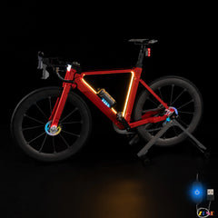 LEGO road bike wheel lighting upgrade kit - ZENE Bricks Light Kit for LEGO® Road Bike #11380