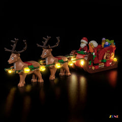 ZENE Bricks Light Kit for LEGO Santa's Holiday Sleigh Adventure #40866