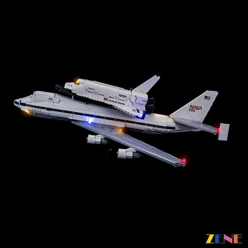 zene bricks Light Kit for LEGO Shuttle Carrier Aircraft #10360