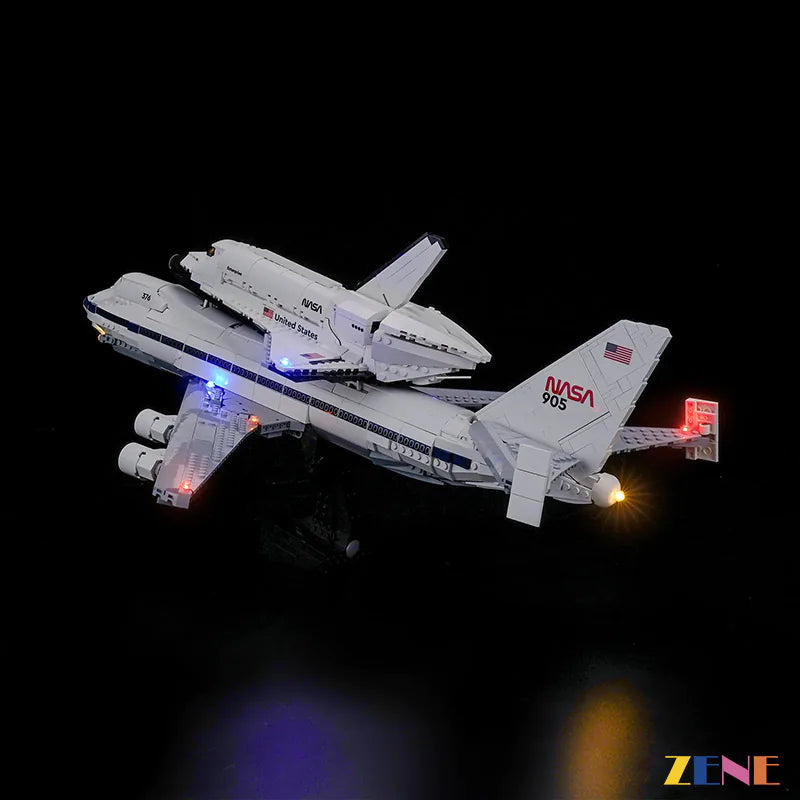 zene bricks Light Kit for LEGO Shuttle Carrier Aircraft #10360