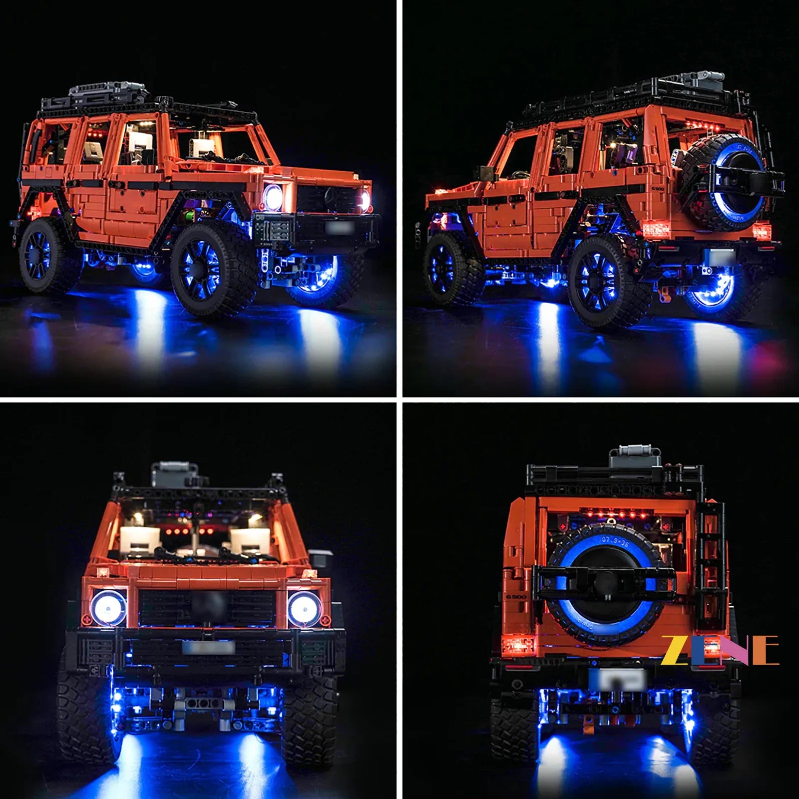 zene bricks Light Kit for LEGO Technic Mercedes-Benz G 500 PROFESSIONAL Line 42177 (Ver.3)