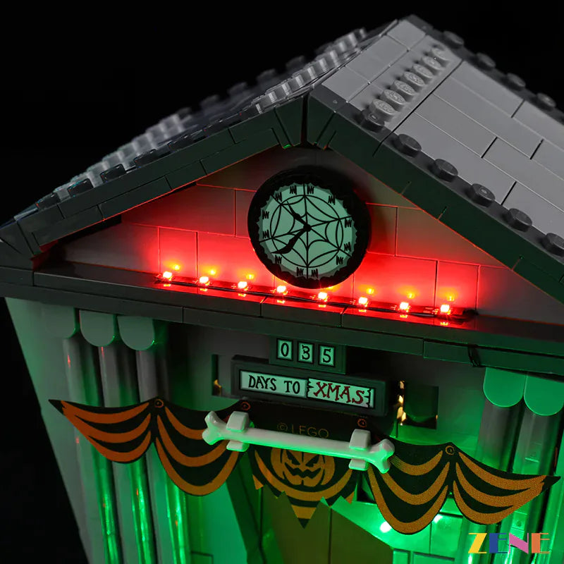 zene bricks Light Kit for LEGO Tim Burton's The Nightmare Before Christmas #21351 Ver2