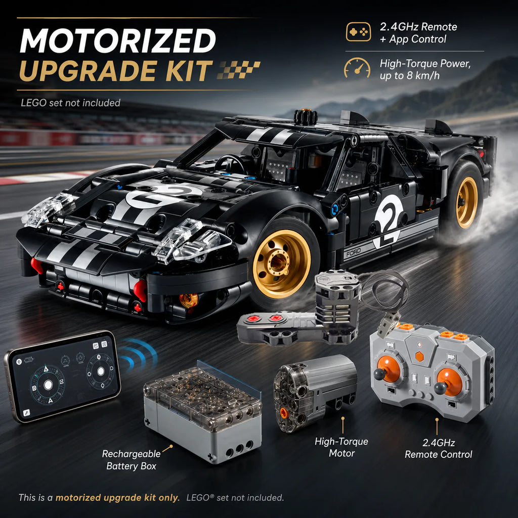 Power Functions Kit for Ford GT40 MKII Race Car #42223 Motorized