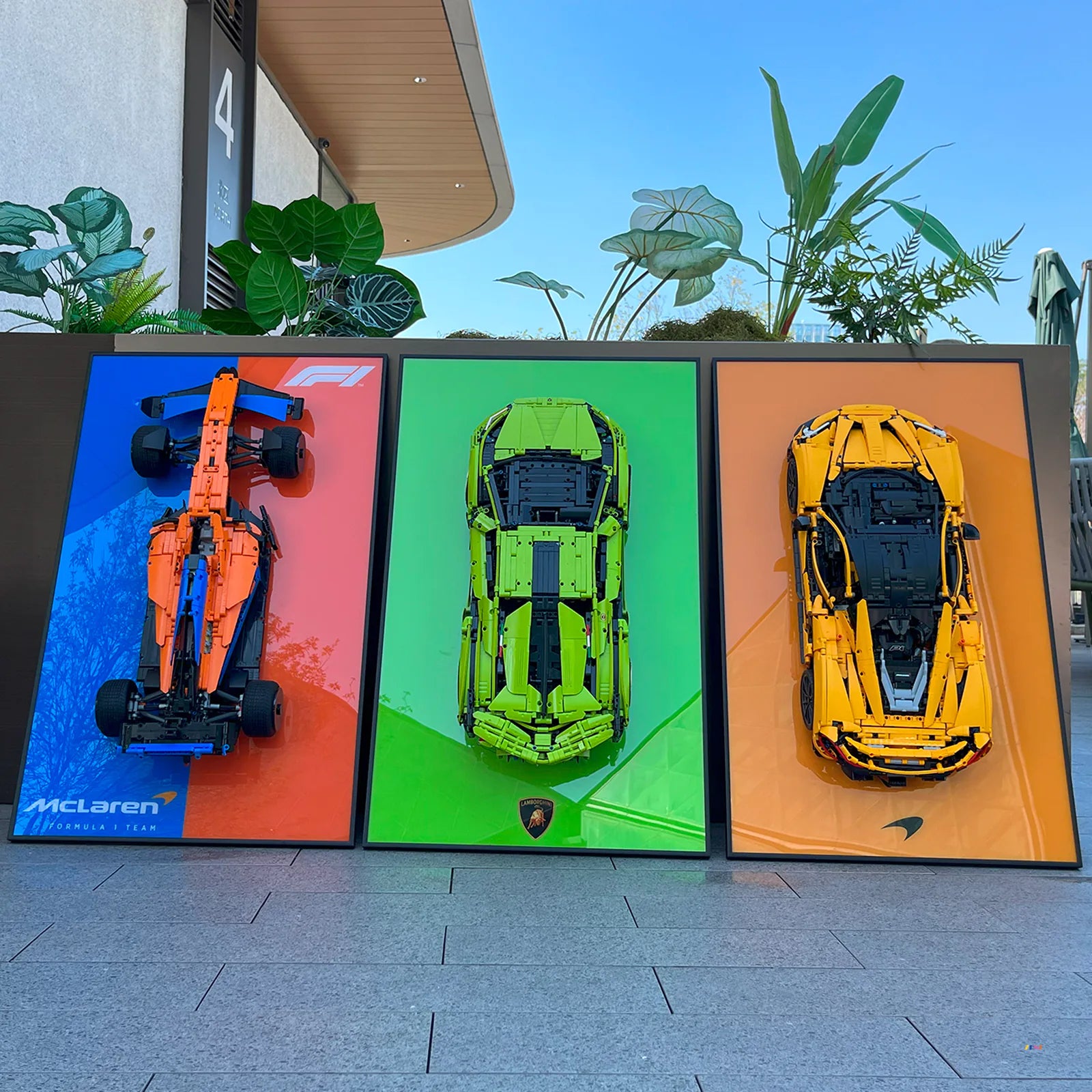 zene bricks Technics' Photo Frame Display Board for LEGO Cars