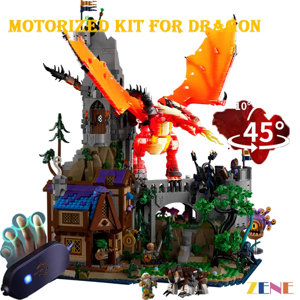 Motorized Kit for LEGO Dungeons Dragons Red Dragon's Tale #21348 Power Functions