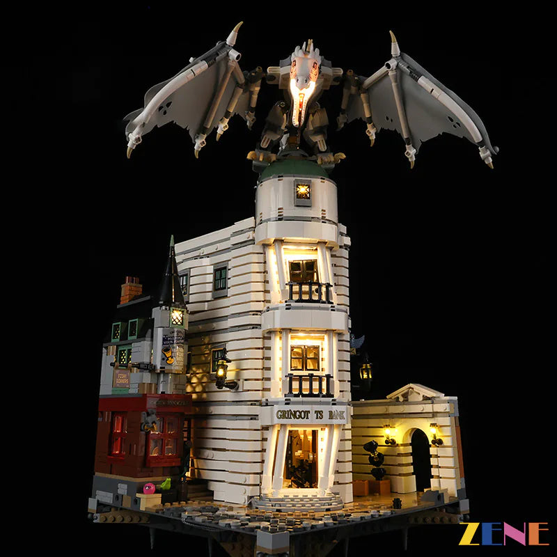 zene bricks Light Kit for LEGO Gringotts™ Wizarding Bank #76417 (Harry Potter)