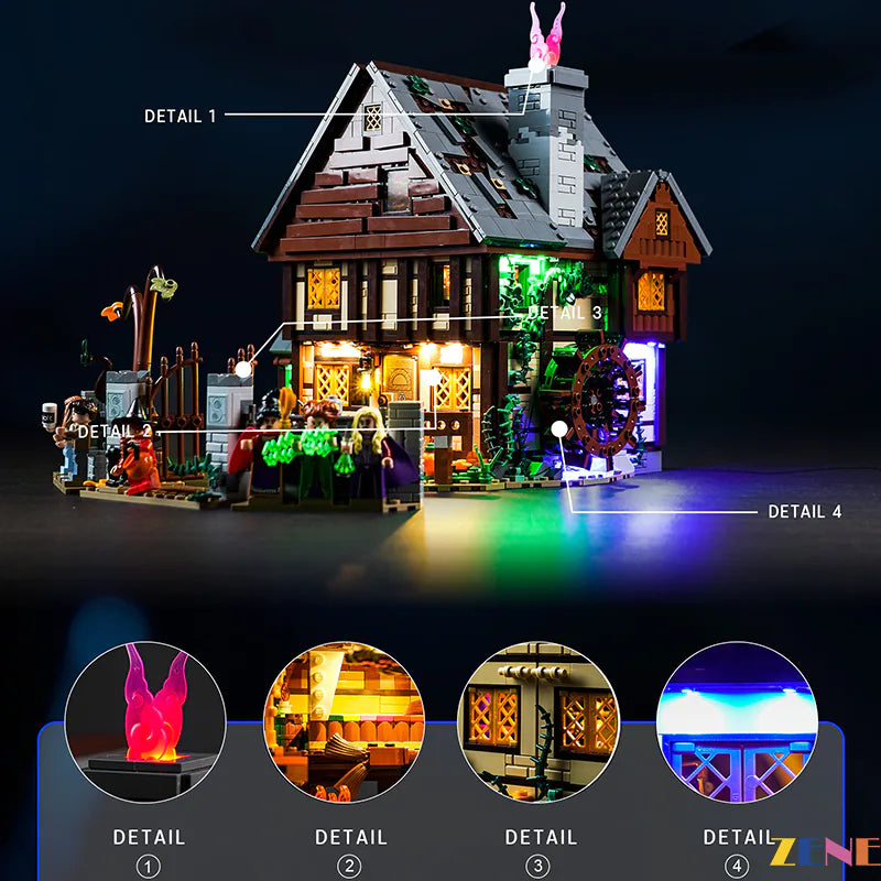 Light Kit for LEGO Disney Hocus Pocus Sanderson Sisters Light Kit for LEGO Disney Hocus Pocus Sanderson Sisters