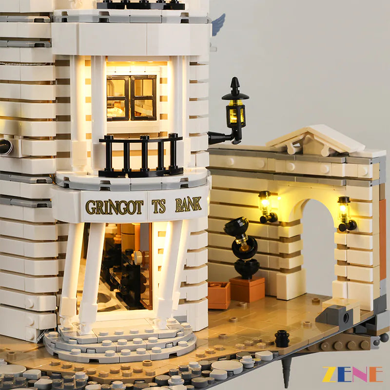 zene bricks Light Kit for LEGO Gringotts™ Wizarding Bank #76417 (Harry Potter)