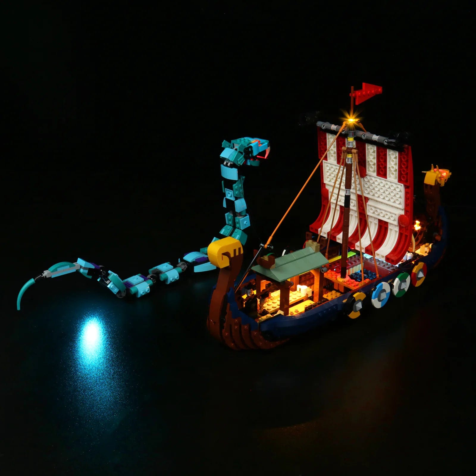 zene bricks LEGO Viking Ship and the Midgard Serpent #31132 Light Kit