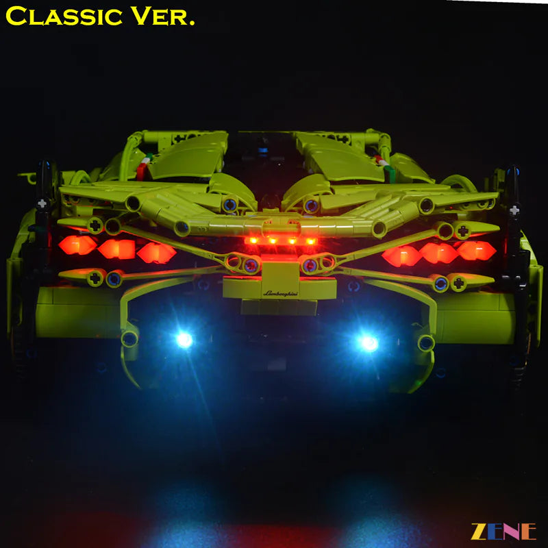 zene bricks Light Kit for LEGO Lamborghini Sian Fkp37 #42115