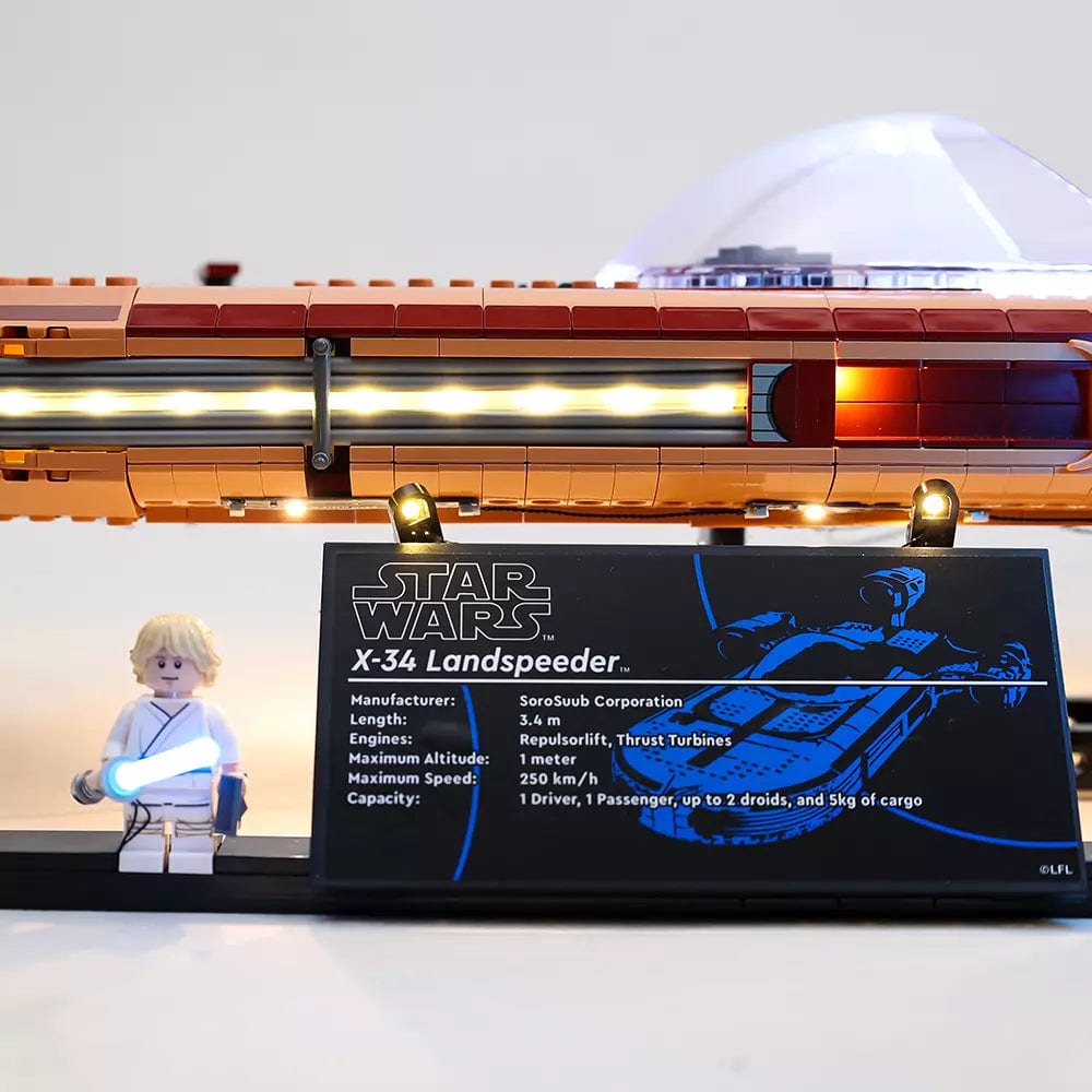 zene bricks LEGO Luke Skywalker’s Landspeeder™ #75341 (Ver. 2) Light Kit