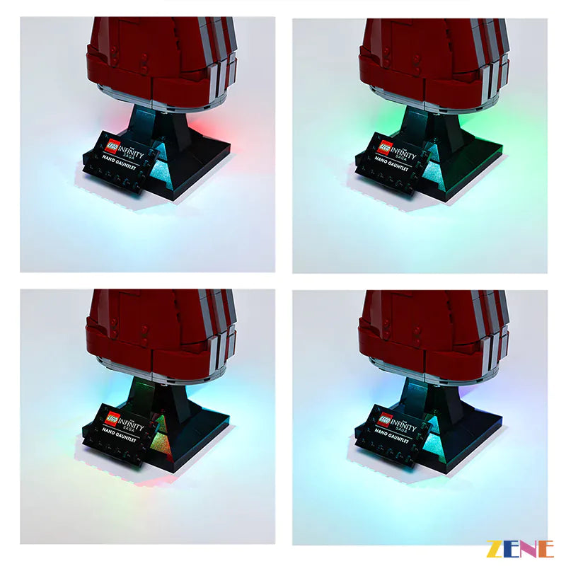 zene bricks LEGO Nano Gauntlet #76223 Light Kit