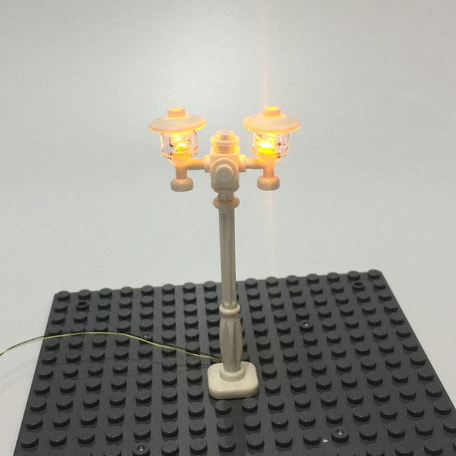 LEGO® MOC Accessory 1pcs Double Headed Lamp LED Street Light