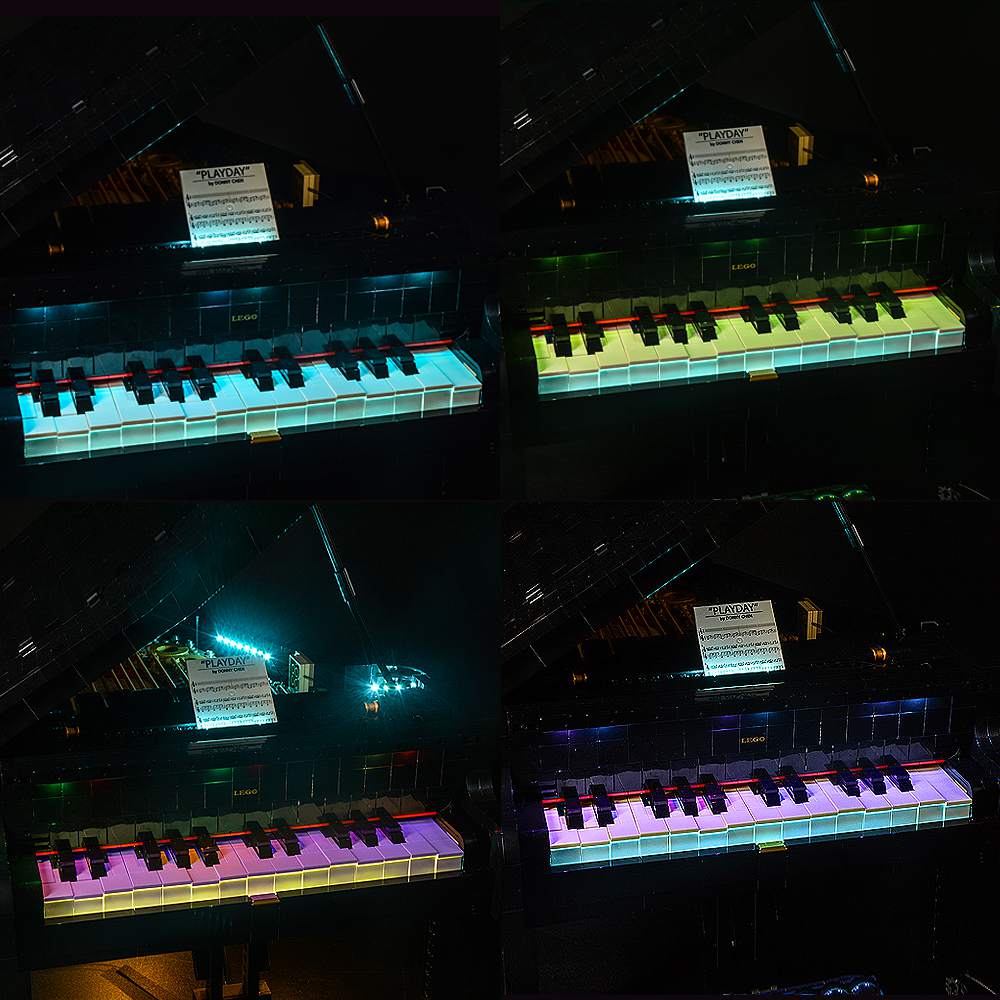 zene bricks LEGO Grand Piano #21323 Light Kit