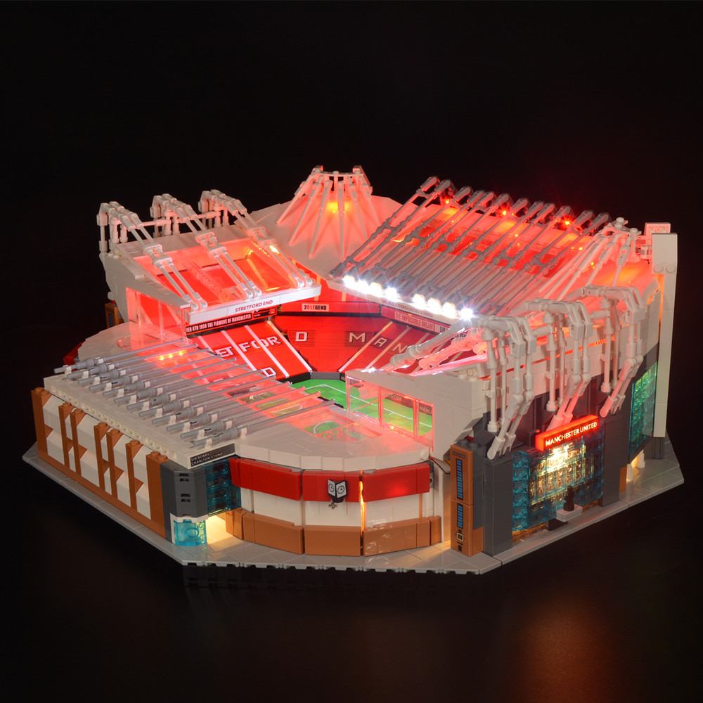 Old Trafford stadium stands and pitch lights - ZENE Bricks Light Kit for LEGO® Old Trafford Manchester #10272