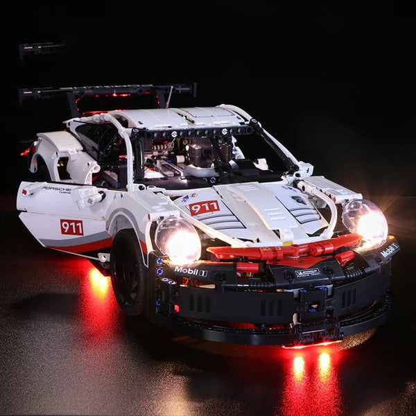 Lego Technic Porsche 42096 w Light Kit