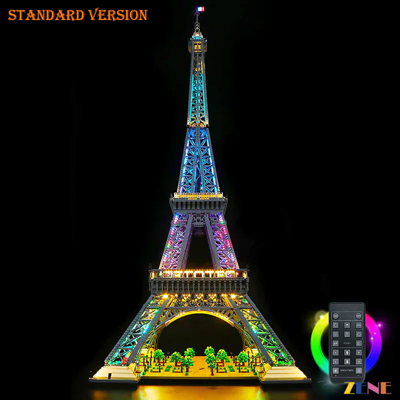 zene bricks LEGO Eiffel Tower #10307 Light Kit Multi Color