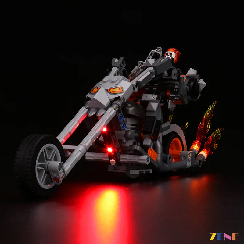 Ghost Rider Lego Set LEGO Ghost Rider Mech & Bike #76245 Light Kit – ZENE