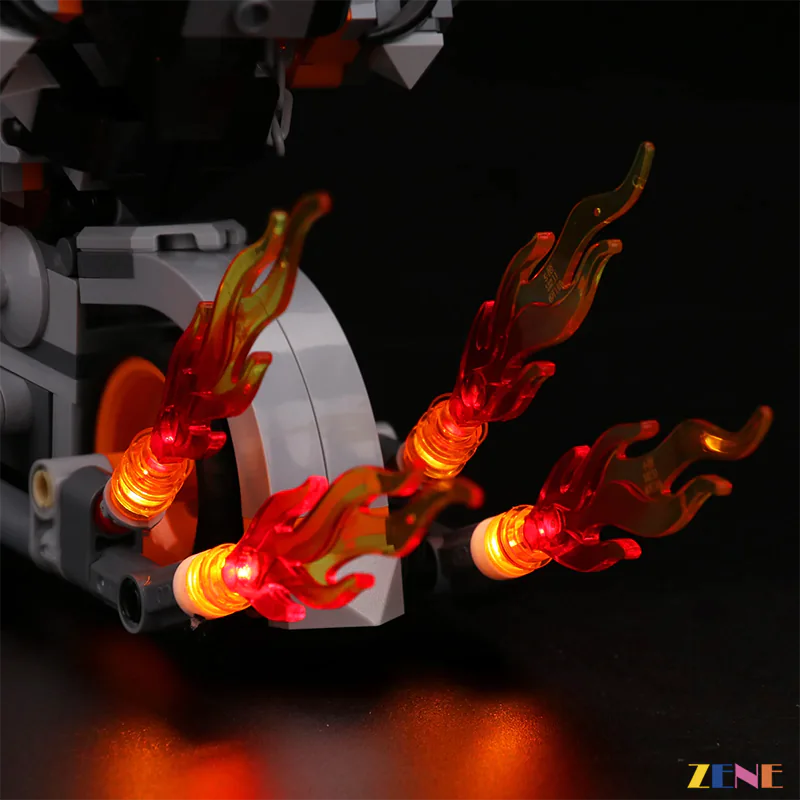 zene bricks LEGO Ghost Rider Mech & Bike #76245 Light Kit