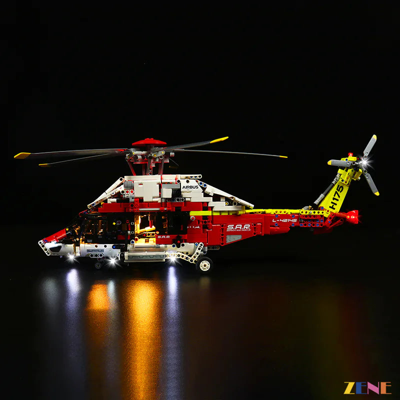 zene bricks LEGO Airbus H175 Rescue Helicopter #42145 Light Kit