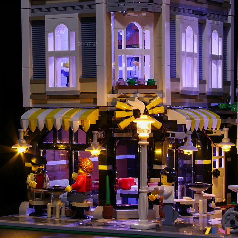 zene bricks LEGO Assembly Square #10255 (Upgrade Ver.) Light Kit