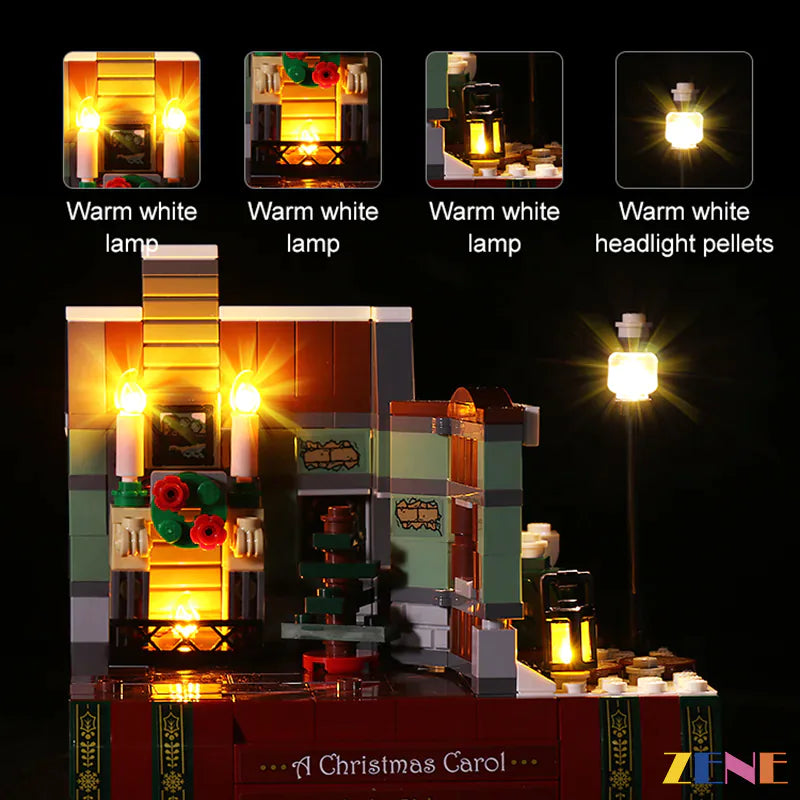 zene bricks LEGO Charles Dickens Tribute #40410 Light Kit