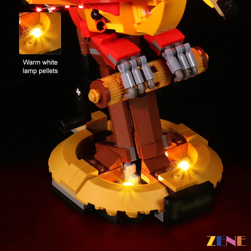 zene bricks LEGO Fawkes Dumbledore’s Phoenix #76394 Light Kit