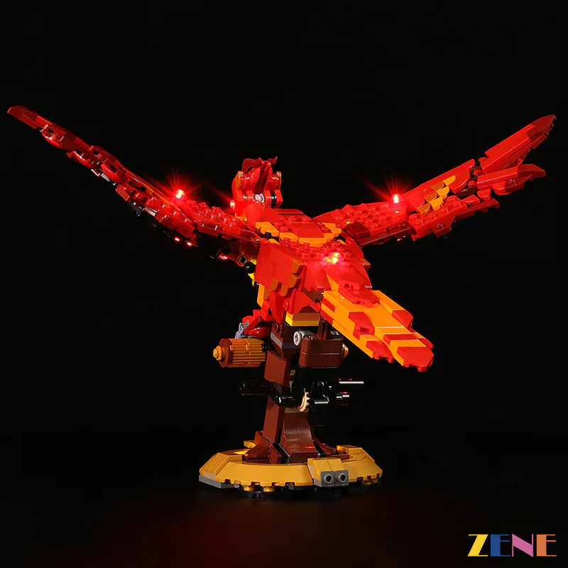 zene bricks LEGO Fawkes Dumbledore’s Phoenix #76394 Light Kit