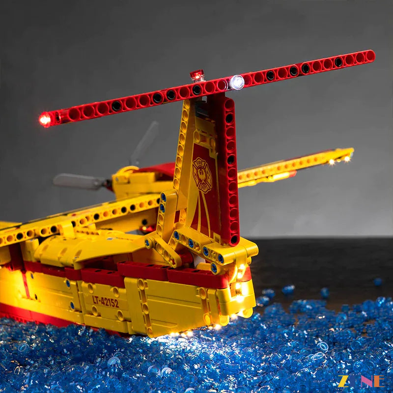 zene bricks Light Kit for LEGO Firefighter Aircraft #42152