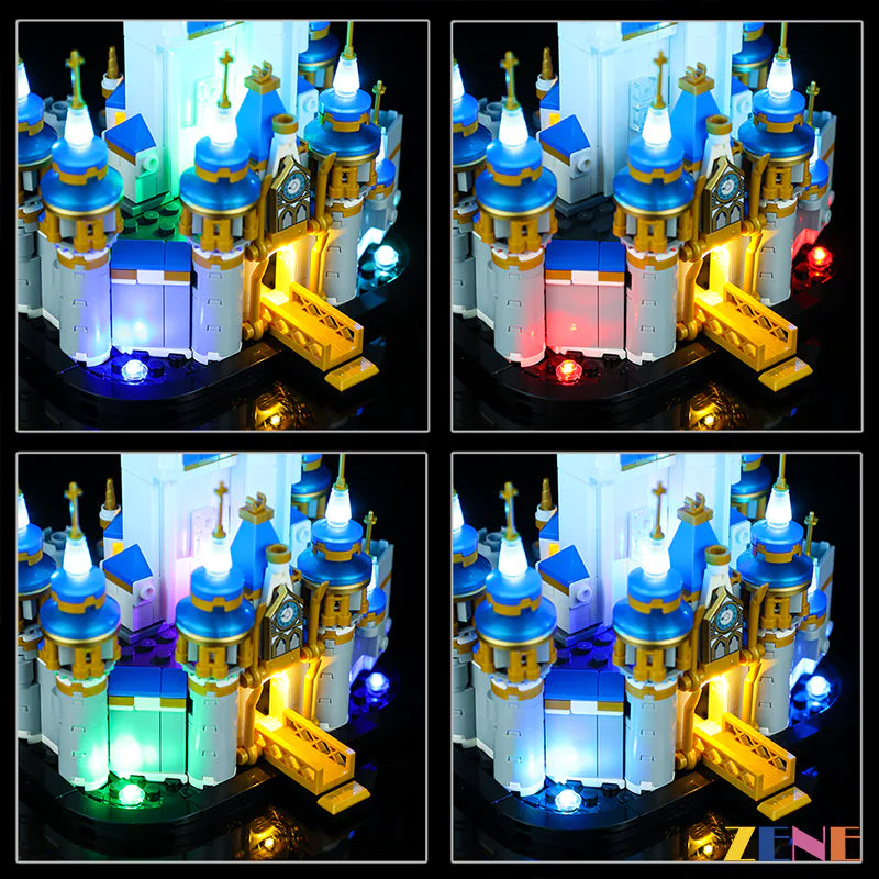 zene bricks LEGO Mini Disney Castle #40478 Light Kit