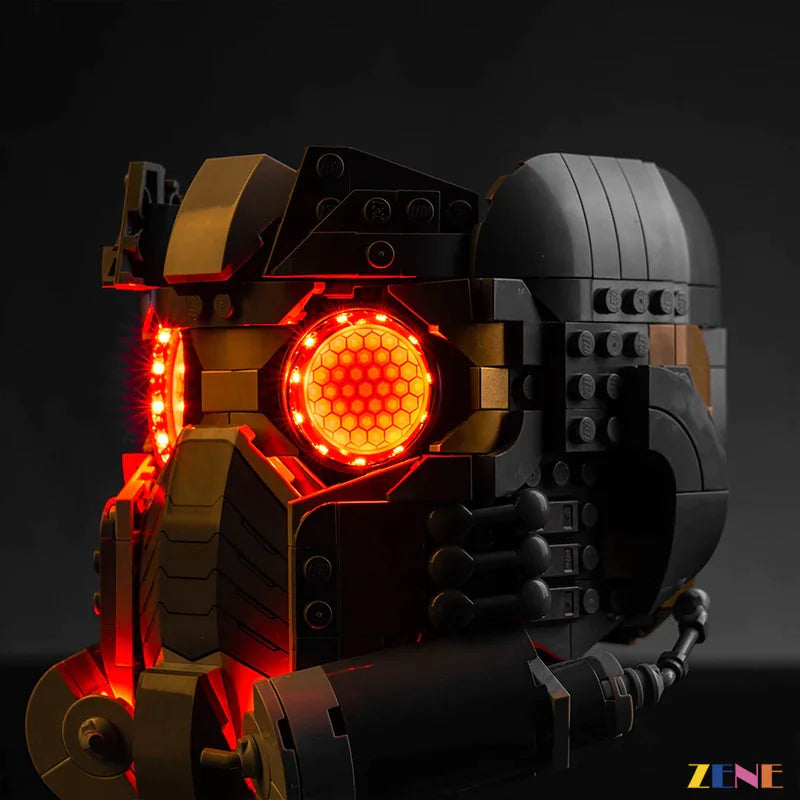 zene bricks Light Kit for LEGO Star-Lord's Helmet #76251