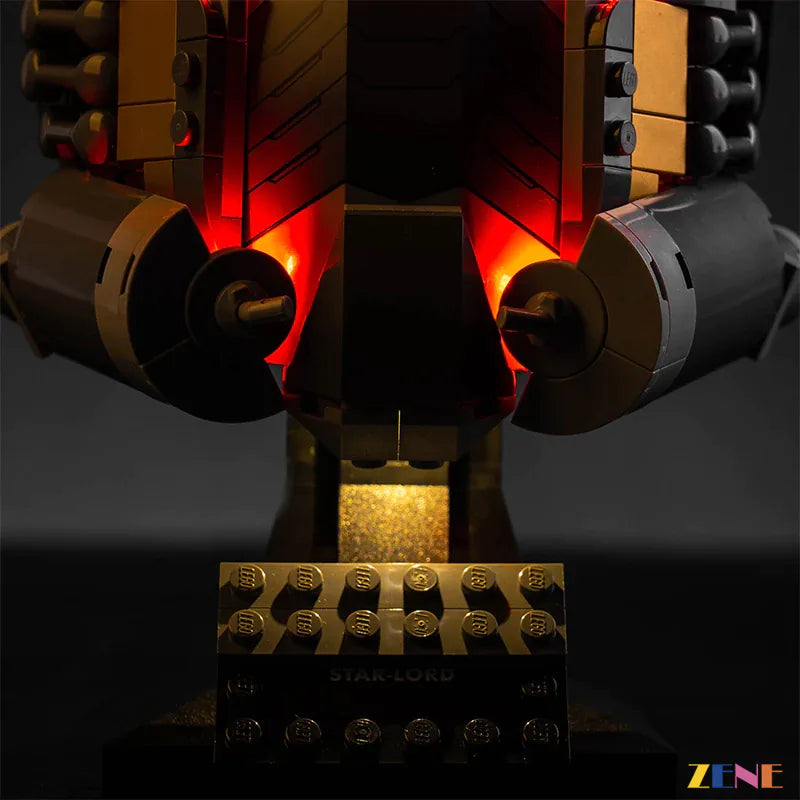 zene bricks Light Kit for LEGO Star-Lord's Helmet #76251
