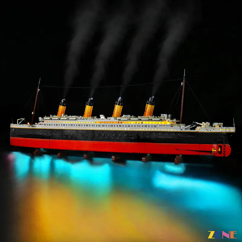 zene bricks LEGO Titanic ship #10294 (Smoke Module) Light Kit