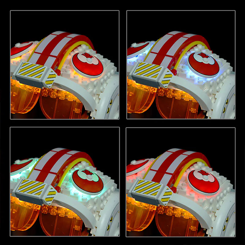 zene bricks LEGO Luke Skywalker (Red Five) Helmet #75327 Light Kit