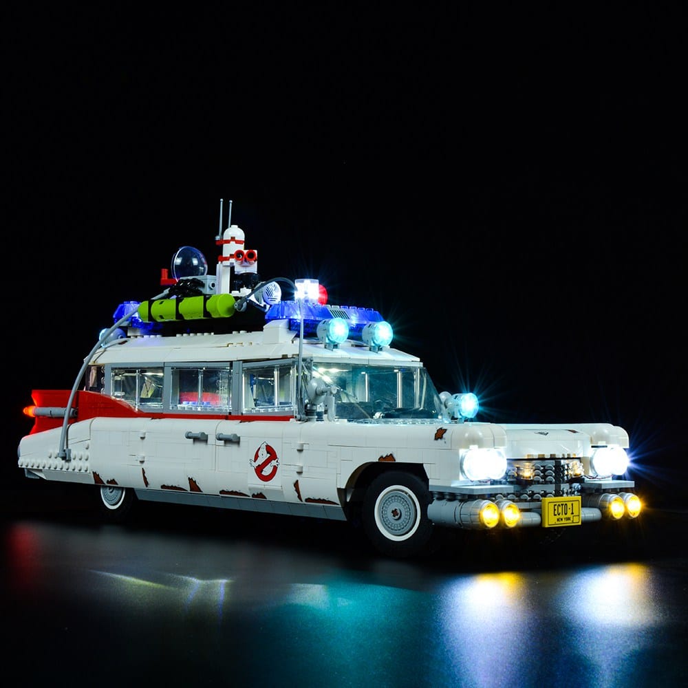 zene bricks Light Kit for LEGO Ghost Busters ECTO-1 #10274 Halloween