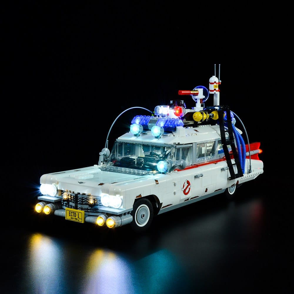 zene bricks Light Kit for LEGO Ghost Busters ECTO-1 #10274 Halloween
