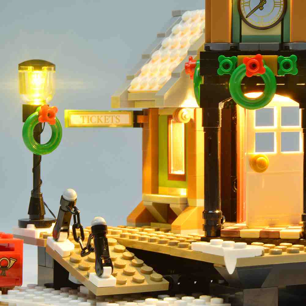 zene bricks LEGO Winter Village Station #10259 Light Kit