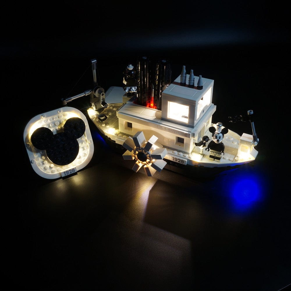 zene bricks LEGO Ideas Steamboat Willie #21317 Light Kit