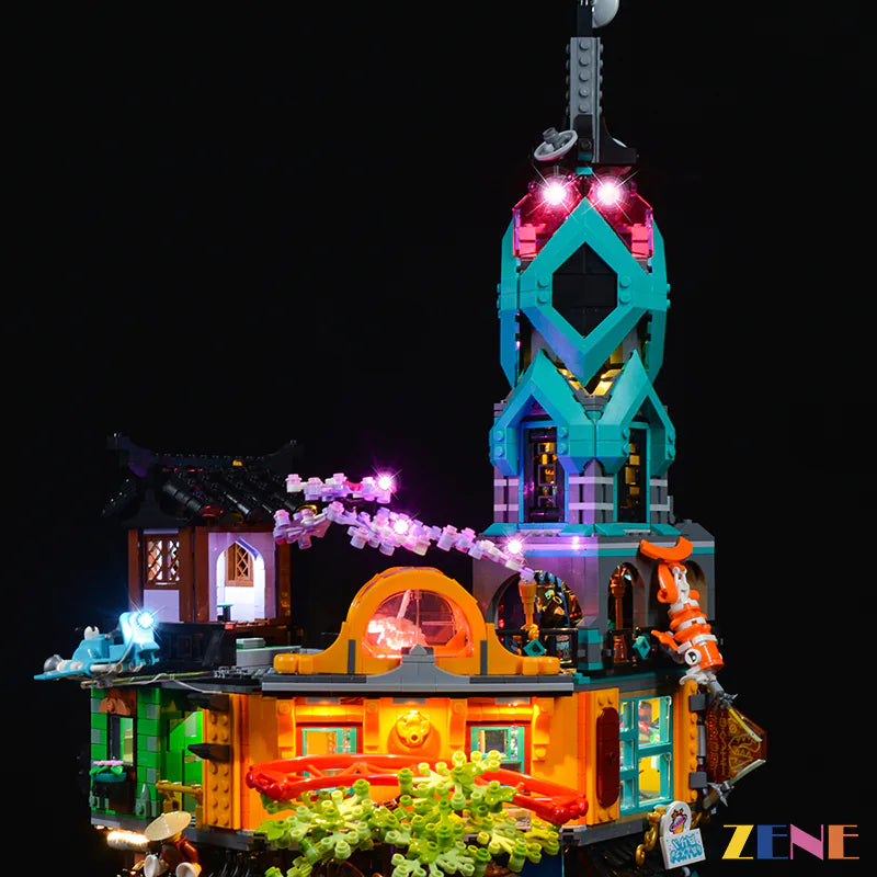 zene bricks LEGO NINJAGO City Gardens #71741 Light Kit
